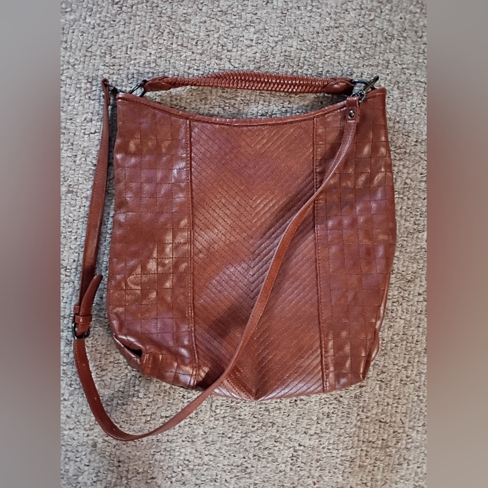 Urban Expressions Brown and Black Accent Tote Interior